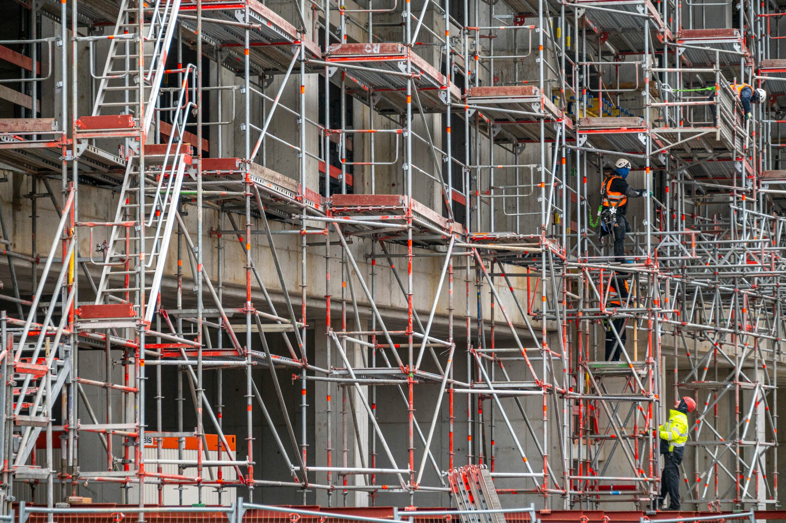 Échafaudage bâtiment construction Douala Cameroun